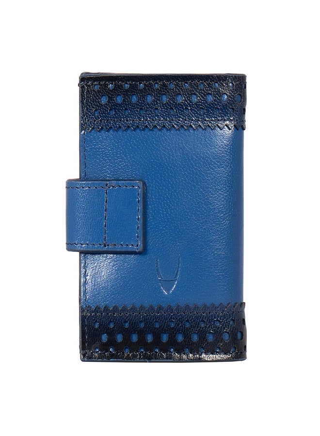 Hidesign CHURRO W1 Genuine Leather Womens Card Holder - Blue - Image 5